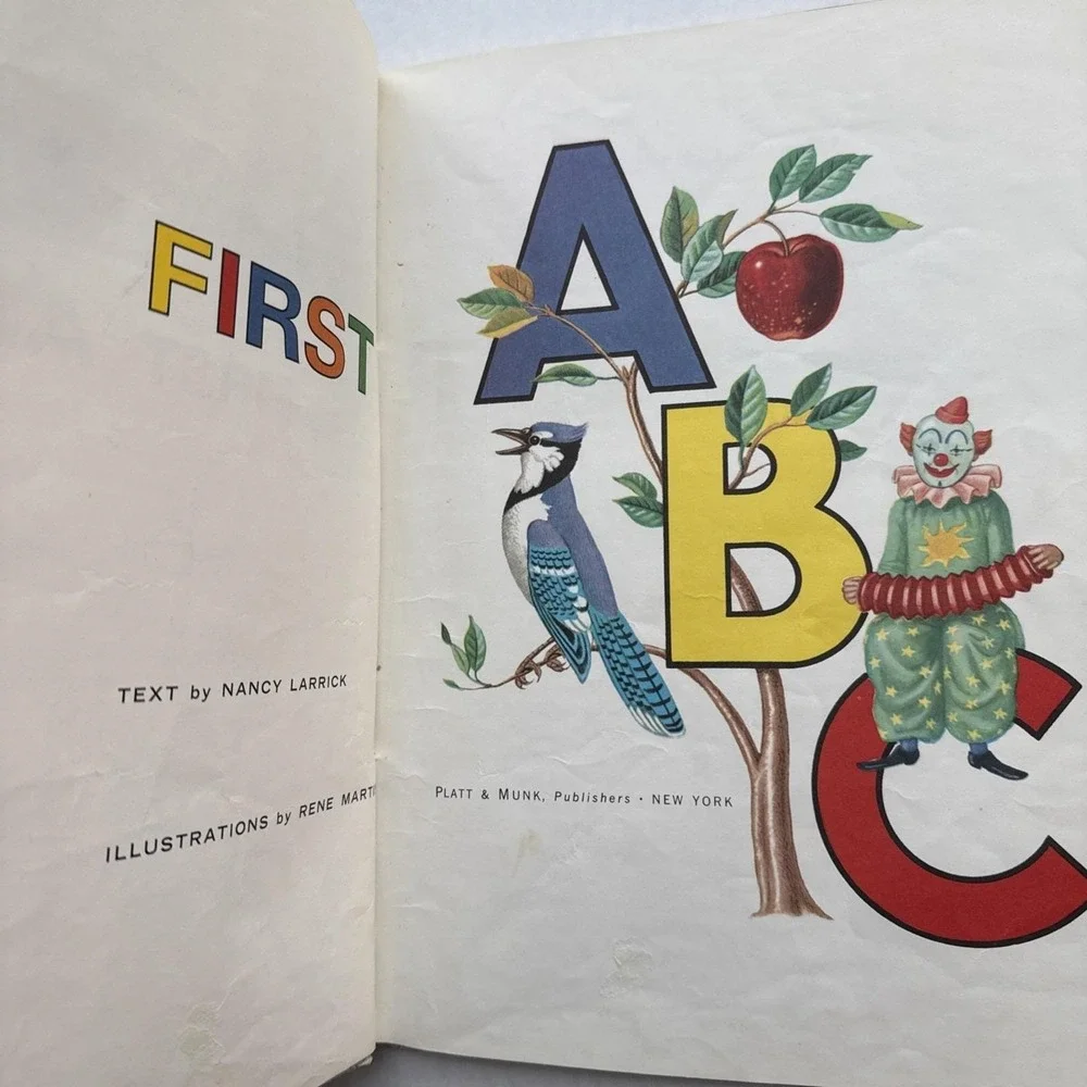 Vintage‎ First ABC: An Educational Picture Book Hardcover XL 9.5